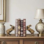 Heavy Duty Cast Iron Bunny Bookend Decor