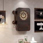 Retro Wall Clock with Hidden Safe for Decor