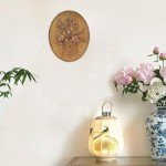 Gold Flower Wall Art Sculpture for Home Decor