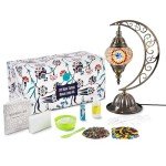 DIY Turkish Mosaic Moon Lamp Making Kit