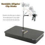 12PCS Bendable Clip Stand & Brush Set for Model Painting
