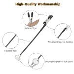 12PCS Bendable Clip Stand & Brush Set for Model Painting