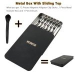 12PCS Bendable Clip Stand & Brush Set for Model Painting