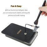 12PCS Bendable Clip Stand & Brush Set for Model Painting