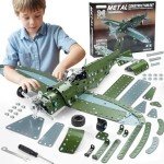 Metal Airplane Model Building Kit for Ages 8+