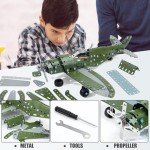 Metal Airplane Model Building Kit for Ages 8+