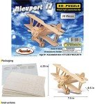 3D Wooden Nieuport 17 Airplane Puzzle Kit