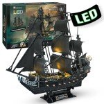 3D Pirate Ship Puzzle for Adults - 340 Pcs