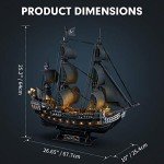3D Pirate Ship Puzzle for Adults - 340 Pcs