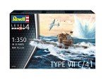 German Submarine Type VII C/41 Model Kit 1:350