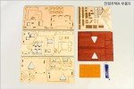 Wooden Garden House Model Kit with Deck