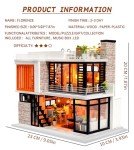 Miniature Dollhouse Kit with Furniture & Music Box