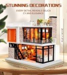 Miniature Dollhouse Kit with Furniture & Music Box