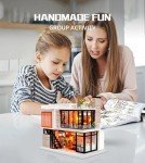 Miniature Dollhouse Kit with Furniture & Music Box