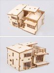 Modern House Wooden Model Kit by Youngmodeler