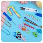 JUPEAN Knitting and Crochet Supplies Kit