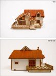 Wooden Model Garden House Kit with Loft