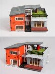 Modern House Wooden Model Kit by Youngmodeler