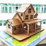 3D Wooden Puzzle Kit: Little House Model