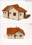 Wooden Model Garden House Kit with Loft