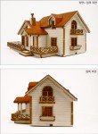Wooden Model Garden House Kit with Loft