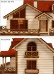 Wooden Model Garden House Kit with Loft