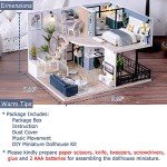 TuKIIE Miniature Dollhouse Kit with Furniture