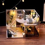 TuKIIE Miniature Dollhouse Kit with Furniture