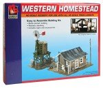 Western Homestead HO Scale Train Building Kit