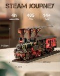DIY Wooden Train Puzzle Kit for Creative Minds