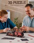 DIY Wooden Train Puzzle Kit for Creative Minds