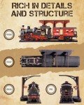 DIY Wooden Train Puzzle Kit for Creative Minds