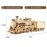 ROKR 3D Wooden Mechanical Train Puzzle Kit