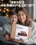 DIY Wooden Train Puzzle Kit for Creative Minds