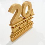 MO'FUN 20th Century Fox Logo Toy Sign - Gold