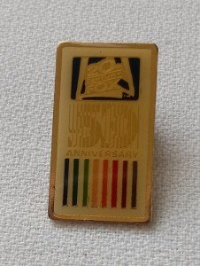 80's Vintage Enamel Pin - 20th Century Fox 50th Anniversary