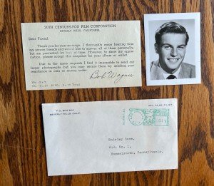 Robert Wagner Signed 1950s Fan Letter & Photo