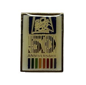 Vintage ‘80s 20th Century Fox Anniversary Enamel Pin