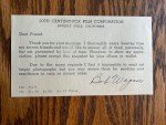 Robert Wagner Signed 1950s Fan Letter & Photo