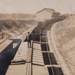 Vintage 1930s Man on Train Original Photo