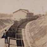 Vintage 1930s Man on Train Original Photo