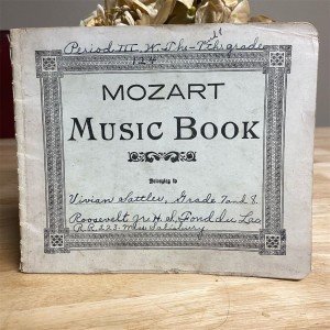 Vintage Mozart Music Writing Journal - Blank Pages