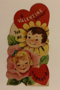 1940s Valentine Teacher Scrapbook Journal Art Supplies