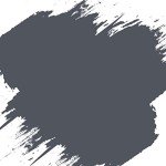 Dark Gray Chalk Paint & Brush for DIY Projects