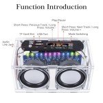 BANRIA Bluetooth Speaker Kit with LED Spectrum