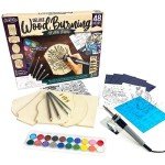 Beginner's Wood Burning Kit: 48-Piece Pyrography Set