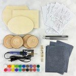 Wood Burning Tool Kit – 55-Piece Arts & Crafts Set