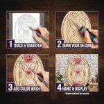 Beginner's Wood Burning Kit: 48-Piece Pyrography Set