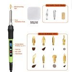 Pro Wood Burning Kit with Adjustable Temp & LED Display