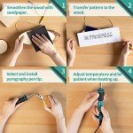Versatile Pyrography Kit with Adjustable Temp & Tips